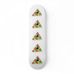 Red and Green Apples. Pool Balls, Triangle. Skateboard Decks