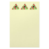 Red and Green Apples. Pool Balls, Triangle. Stationery Paper