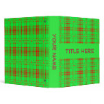 red and green binders