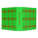 red and green binders