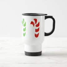 Red and Green Candy Canes Mug