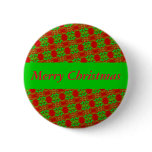Red and Green Christmas Pinback Buttons