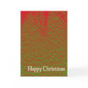 Red and green Christmas card