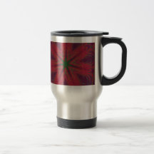 Red and Green Christmas Mandala Coffee Mug