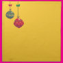 Red and Green Christmas ornaments Printed Napkins Red and Green Christmas ornaments Printed Napkins