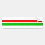 Red and Green Christmas Stripes Bumper Sticker Red and Green Christmas Stripes Bumper Sticker