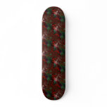 Red and Green Crystal Tendril Fractal Skateboard