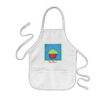 Red and Green Cupcake Kids Apron
