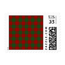 Red and Green Gingham Pattern – Small stamps