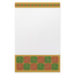 Red and Green Holiday Pattern Stationery