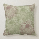Red and Green Peonies Pillows