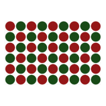 Red and Green Polka Dots on White posters