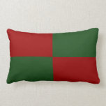 Red and Green Rectangles Pillows