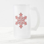 RED AND GREEN SNOWFLAKE MUGS