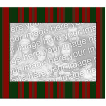red and green striped photo frame photo sculptures