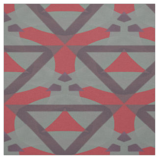 Red Grey Fabric | Zazzle
