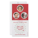 Red and Mint Concentric Circle Holiday Photo Card photo cards by NicChic Red and Mint Concentric Circle Holiday Photo Card photo cards