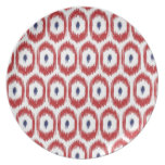Red and Navy iKat Plate