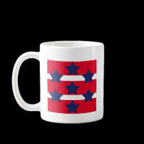 Red and Navy Star Mug mugs