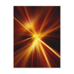 Red and Orange Laser Starburst Post Cards Red and Orange Laser Starburst Post Cards