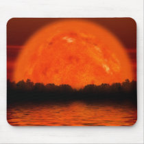Red and Orange Sky with Water Reflecting Mouse Pads