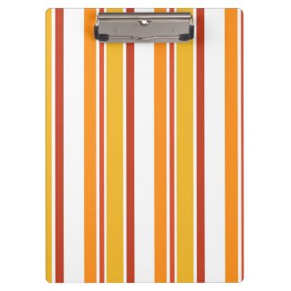 Red and orange stripes pattern clipboard