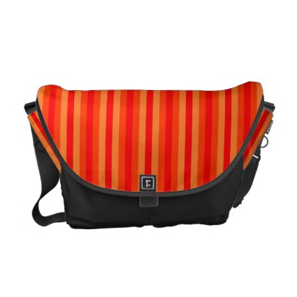 Red and Orange Stripey Hippie Pattern Courier Bags