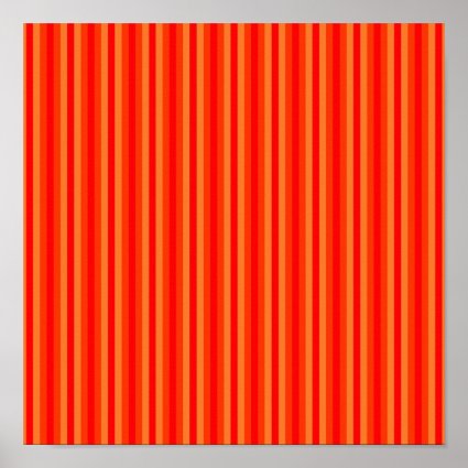Red and Orange Stripey Hippie Pattern Print