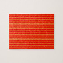 Red and Orange Stripey Hippie Pattern Puzzle
