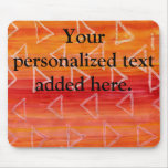 Red and Orange Tribal Print Background Mousepad