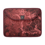 Red and Pink Abstract Flower Sleeve For Macbooks