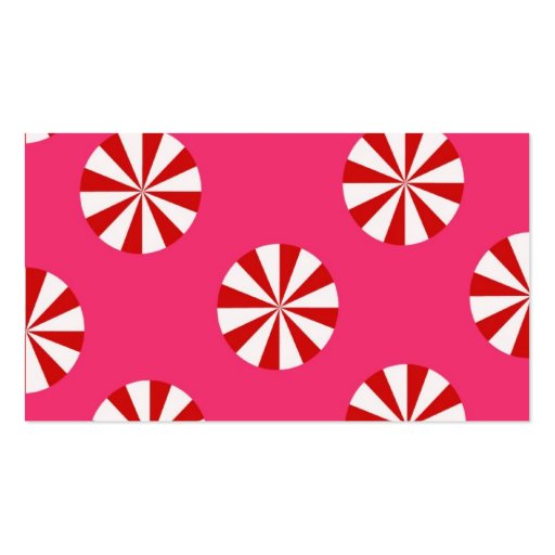 Red and Pink Candy gift tags Business Card Templates (back side)