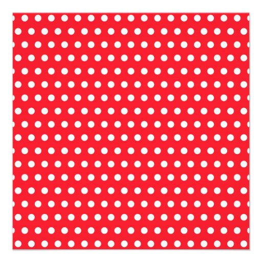 Red and Pink Polka Dot, Custom Baby Shower Custom Invitations