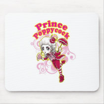Red and Pink Poppycock Mouse Pads