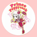 Red and Pink Poppycock stickers