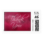 Red and Pink Thank you Stamp