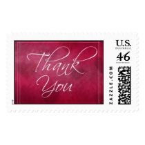 Red and Pink Thank you Stamp stamps