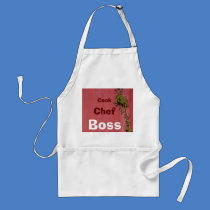 Red And Pink Wedding Climbing Ivy Crafts Cook Chef Aprons