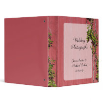Red And Pink Wedding Ivy Recipe Photo Wedding Binders