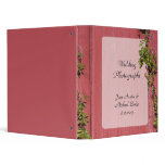 Red And Pink Wedding Ivy Recipe Photo Wedding Binders