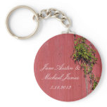 Red And Pink Wedding With Climbing Ivy Key Ring
