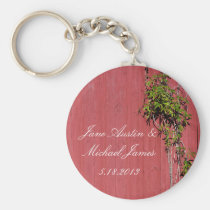 Red And Pink Wedding With Climbing Ivy Key Ring Keychains at  Zazzle