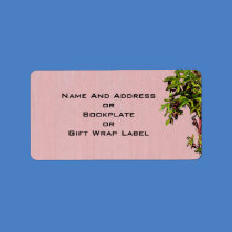 Red And Pink Wedding With Climbing Ivy Personalized Address Labels