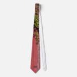 Red And Pink Wedding With Climbing Ivy Necktie