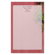 Red And Pink Wedding With Climbing Ivy Party Event Custom Stationery