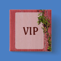 Red And Pink Wedding With Ivy Badge Name Tag