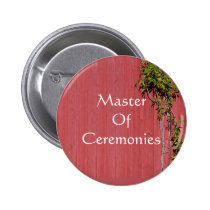 Red And Pink Wedding With Ivy Badge Name Tag Pinback Button at  Zazzle