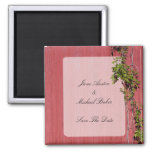 Red And Pink Wedding With Ivy Save The Date