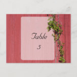 Red And Pink Wedding With Ivy Table Place