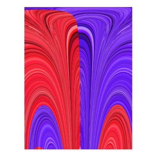 Red and Purple Coming Together Bold Abstract Art D Postcard Zazzle